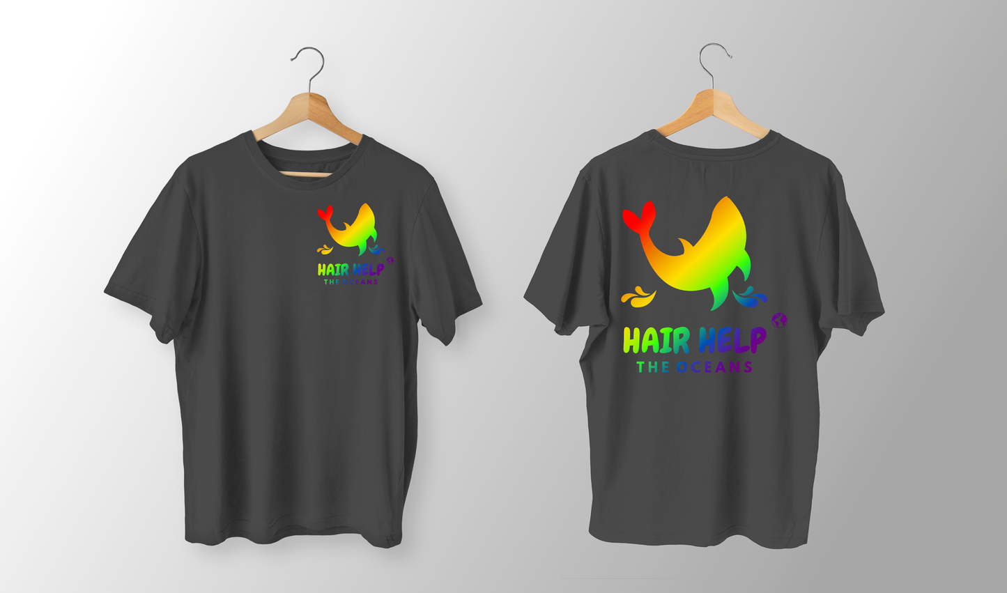 Sonderedition: T-Shirt HAIR HELP the Oceans - Design Regenbogen